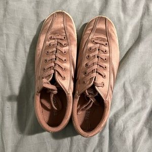 Tretorn satin pink sneakers